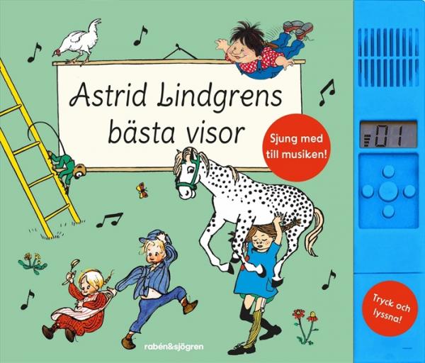 Songs SWEDISH Astrid Lindgrens Bästa Visor Pippi Longstocking Emil Reading + listening with music